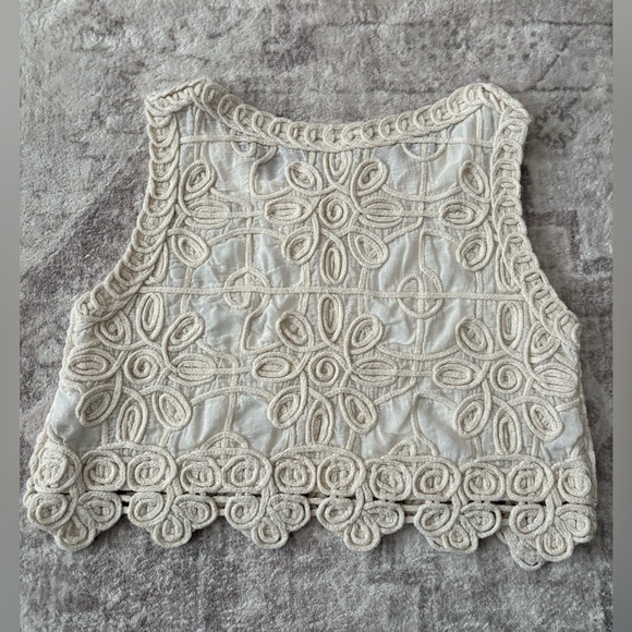 Mahina Boutique Crochet Sleeveless Crop Top O/S Small - Picture 12 of 16